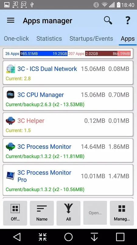 3C All in One Toolbox file manager