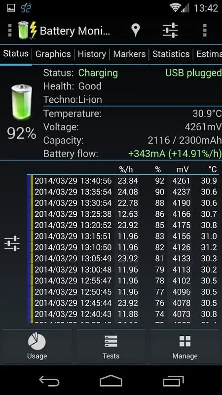 3C Battery Manager mod android showcasing app security features