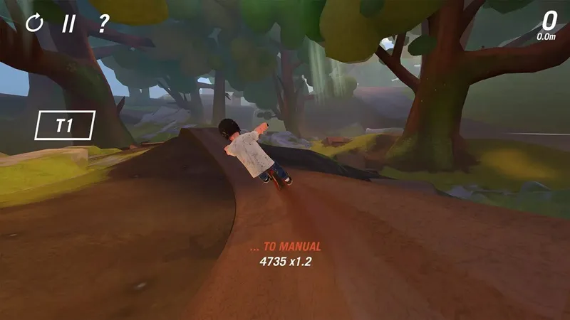 A BMX rider performing a stunt in the Trail Boss BMX game.