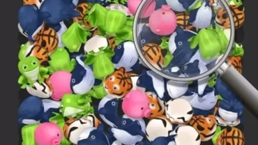 A cluttered screen in Find 3D with various 3D objects.