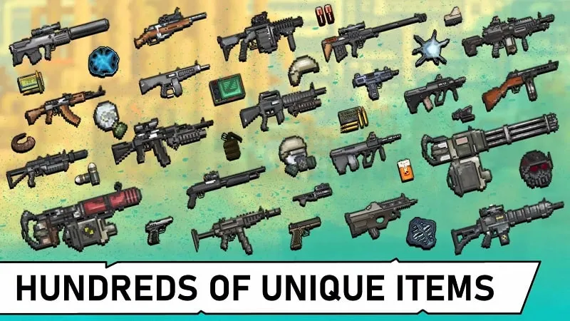 A detailed view of the weapon selection screen in Pocket ZONE 2.