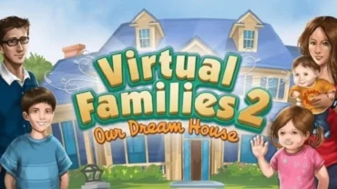 A family enjoying their time together in Virtual Families 2.