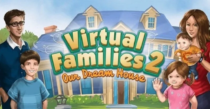 A family enjoying their time together in Virtual Families 2.