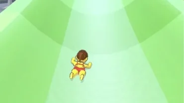 A person sliding down a waterslide in aquapark.io