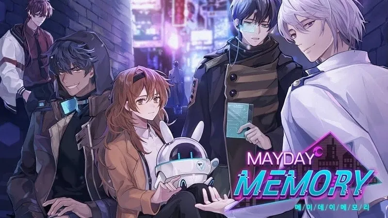 A promotional image for the game Mayday Memory featuring the main character.