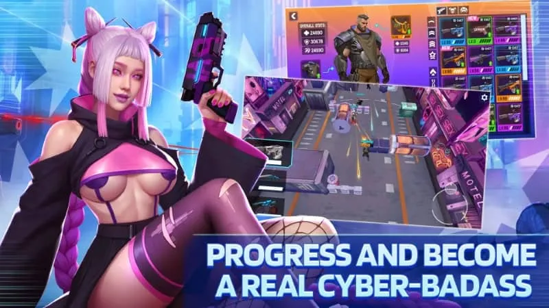 A scene from Cyber Fuck, illustrating the game's environment and atmosphere.