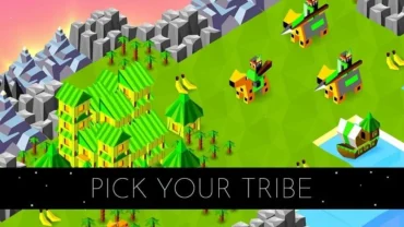 A screenshot displaying different tribe options in Battle of Polytopia.