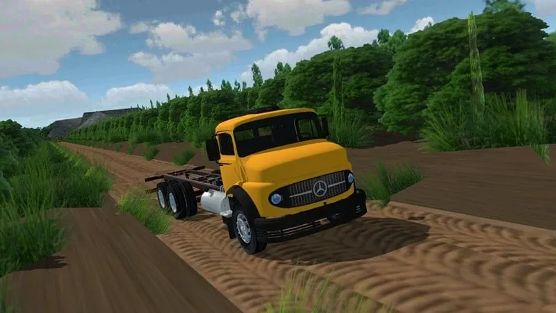 A screenshot from BR Truck 2 demonstrating the different camera angles available to the player.