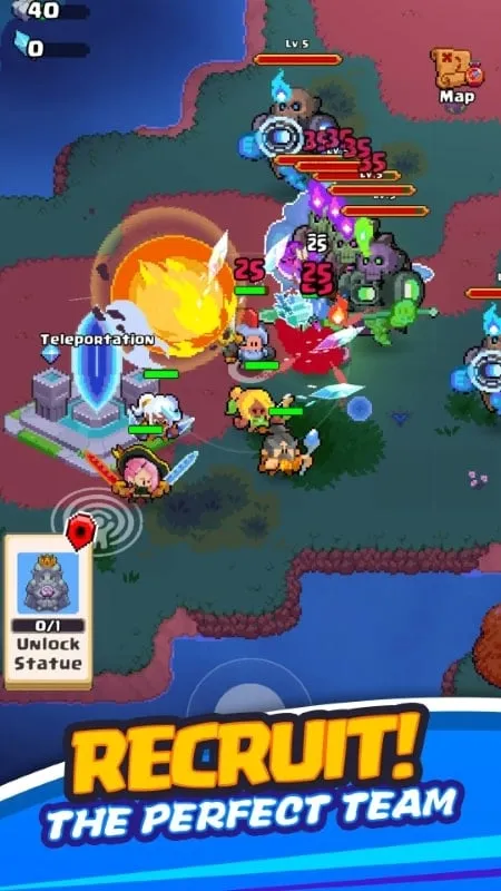 A screenshot from Valley Adventurer displaying various types of monsters encountered in the game.