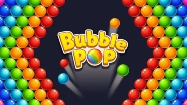 A screenshot of the Bubble Pop! Puzzle Game Legend game interface.