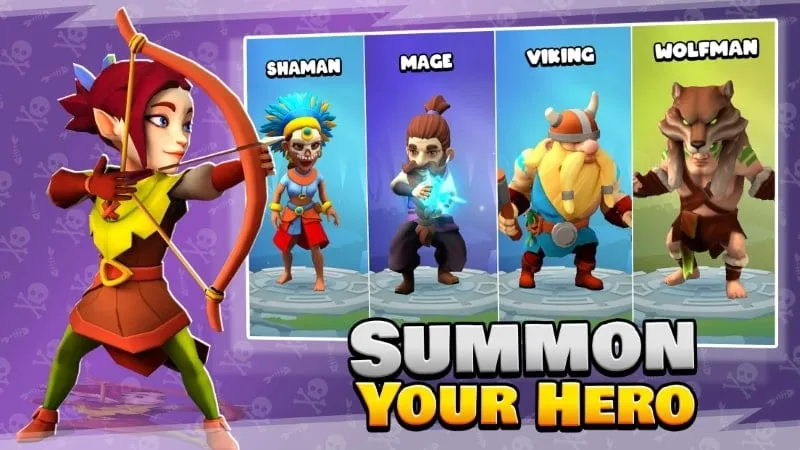 A screenshot of the character selection screen in Loot Heroes, showcasing various warrior options.