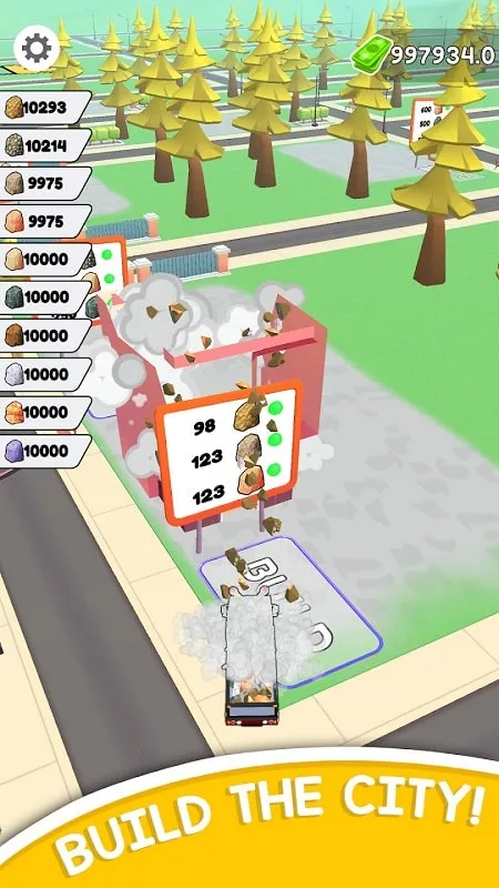 A screenshot of the city-building interface in Pen Dig.