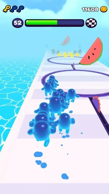 A screenshot of the final boss battle in Join Blob Clash 3D.