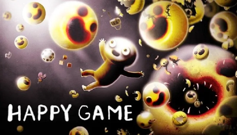 A screenshot of the Happy Game main menu.