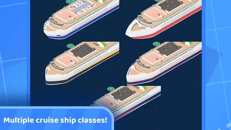 A screenshot of the in-game settings menu in Idle Cruise Ship Simulator where users can adjust graphics and performance options.