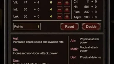 A screenshot of the Seeker2 game showcasing the character customization screen.