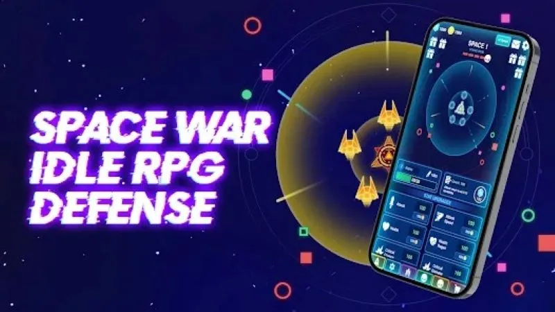 Tangkapan layar gameplay Space War, menampilkan grafis yang memukau dan pertempuran luar angkasa.