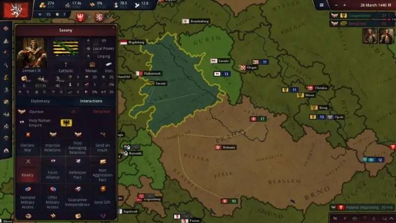 A screenshot of the world map in Age of History 3, showcasing various civilizations and territories.