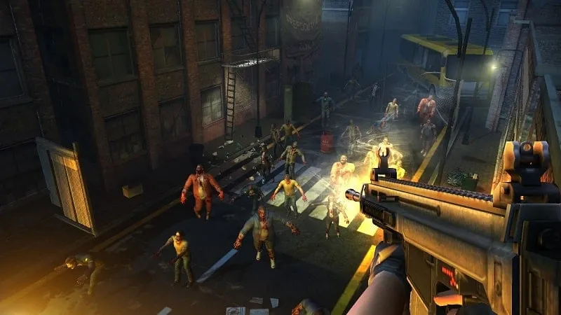 A screenshot of Zombie Hunter D-Day2 gameplay.