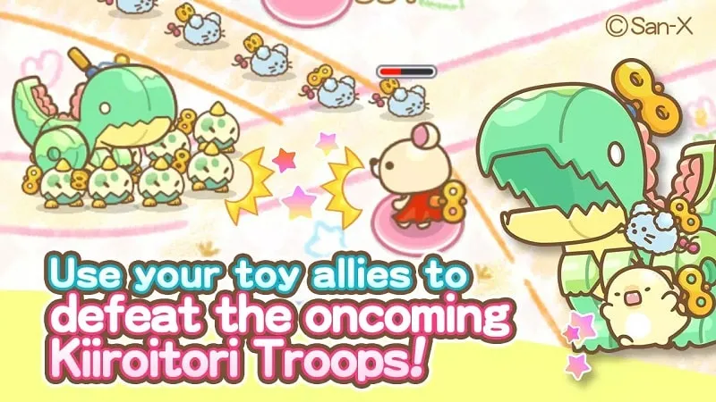 Accessing the mod menu in Korilakkuma Tower Defense.