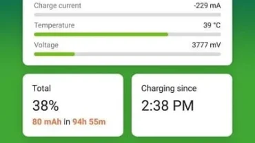 AccuBattery mod interface showing premium features