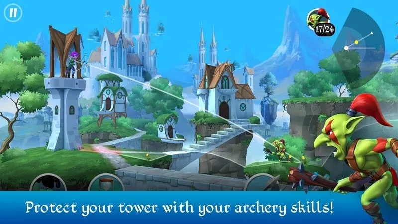 Nhận tiền vàng và đá quý không giới hạn trong Tiny Archers MOD