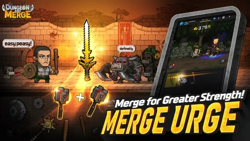 Kích hoạt tính năng MOD trong game Dungeon and Merge