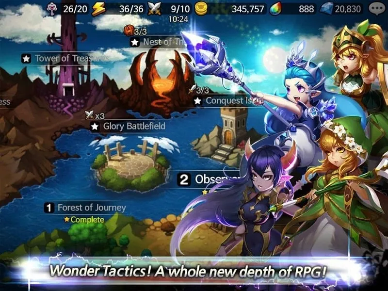 Adjusting graphics settings in Wonder Tactics to improve performance.