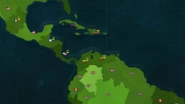 Age of History gameplay screenshot showing the world map.