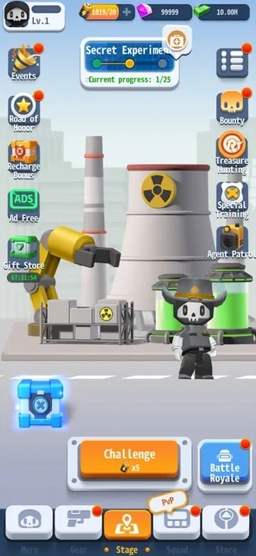 Agent Bone gameplay screenshot displaying the variety of agents available for selection.