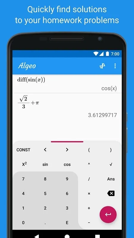 Algeo mod showcasing graph plotting capabilities