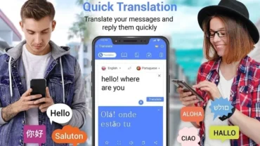 All Language Translate App mod interface showing premium features