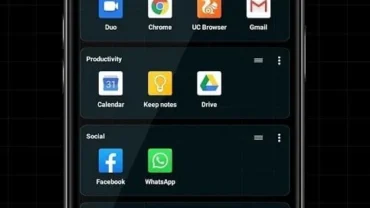 Alpha Hybrid Launcher 4D theme mod android