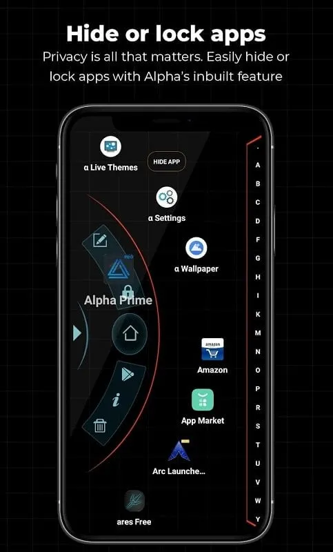 Alpha Hybrid Launcher 4D theme mod apk free 