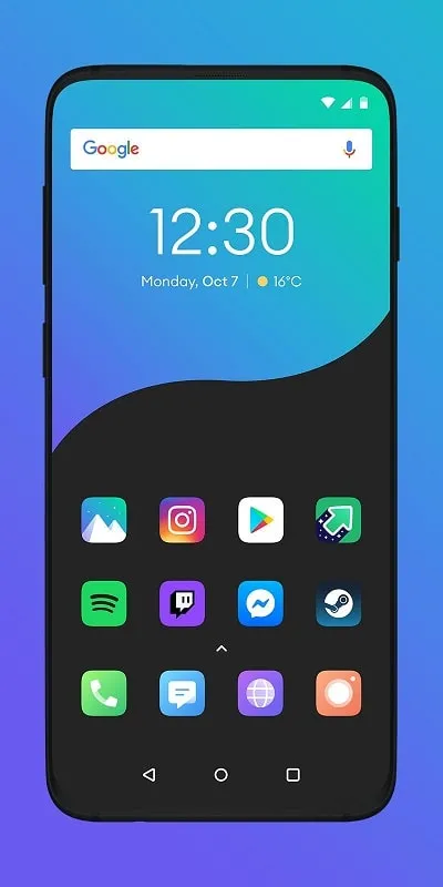 Applying custom icon packs in Borealis MOD APK