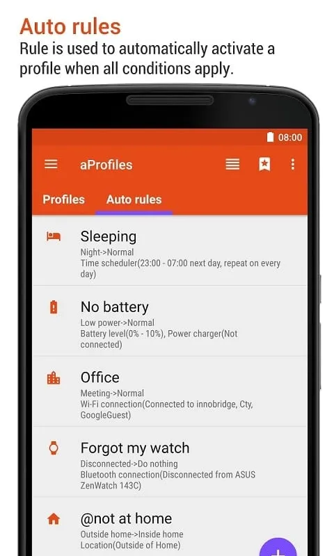 APK MOD aProfiles para Android