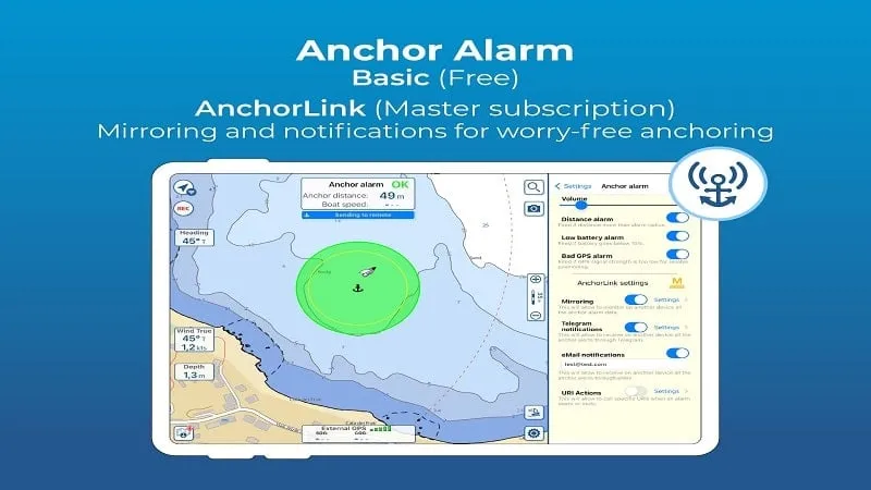 Aqua Map mod demonstrating route planning