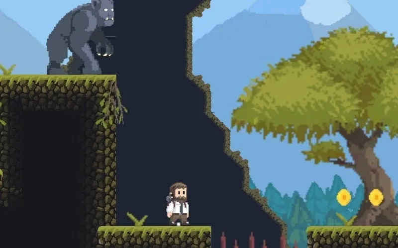 Archiland in-game screenshot showcasing the pixel art style.