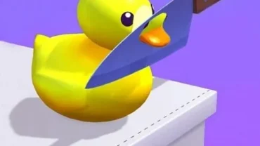 ASMR Slicing gameplay screenshot showcasing the slicing action and clay objects.