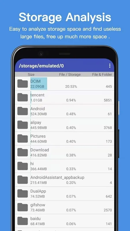 Assistant for Android mod showing junk file cleanup