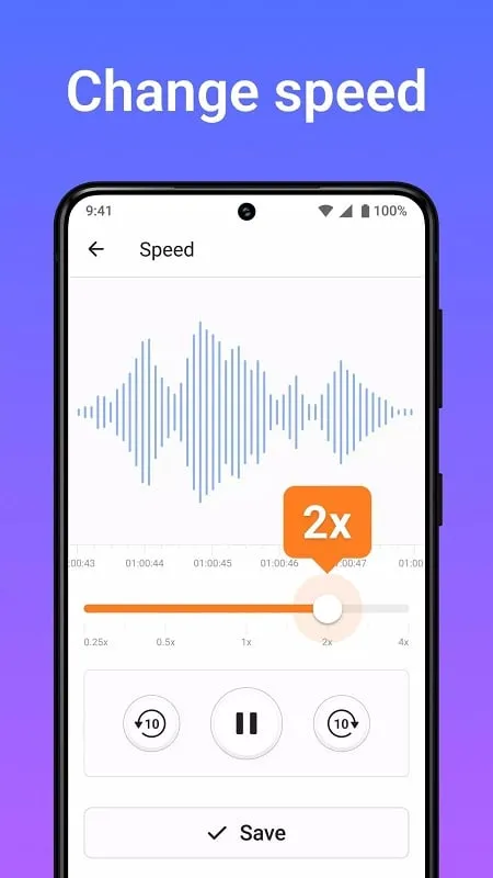 Audio Editor Ringtone Maker android interface with volume controls