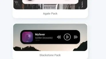 Audio Widget pack mod interface showing premium features