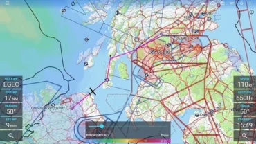 Avia Maps Aeronautical Charts mod interface showing premium features