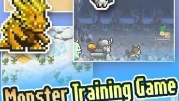 Beastie Bay gameplay on a mobile device.