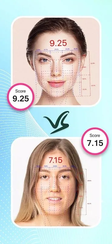 Beauty Scanner mod interface showing premium features