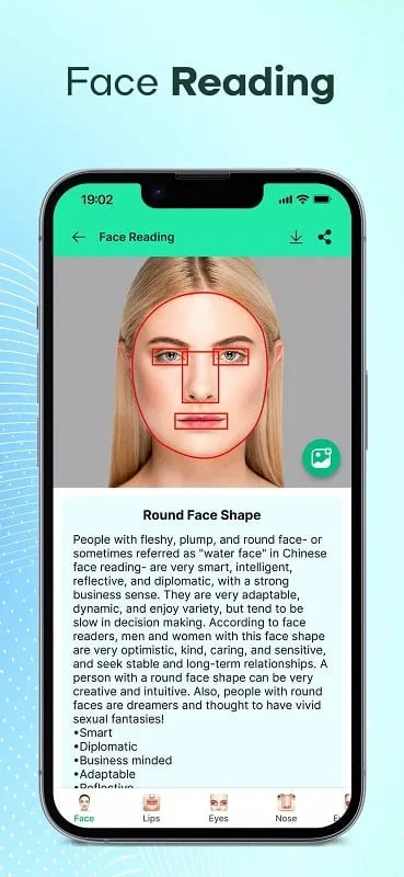 Beauty Scanner mod interface with analysis results