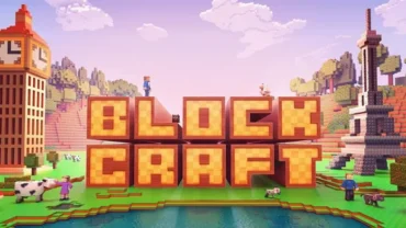 Block Craft 3D initial game screen.