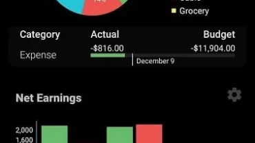 Bluecoins mod interface showing premium features