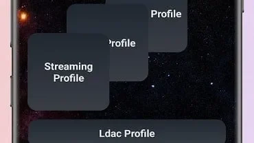 Bluetooth Codec Changer mod interface showing premium features