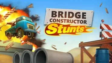 Bridge Constructor Stunts gameplay screenshot.